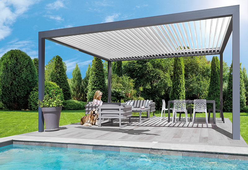 Blokje overkapping met zonwering Pieter Hendriks Zonwering Comfort Neer en Heythuysen