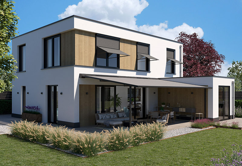 Blokje zonwering uitvalschermen Pieter Hendriks Zonwering Comfort Neer en Heythuysen